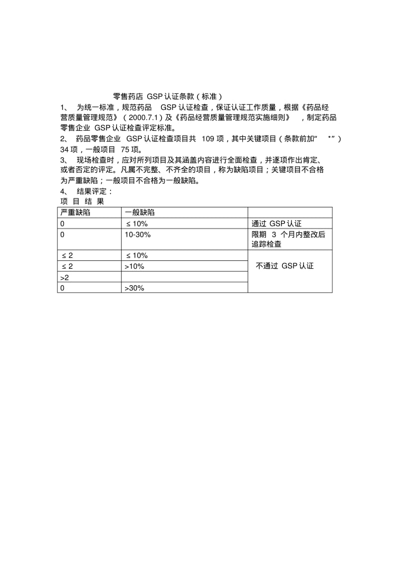 最新零售药店GSP认证条款.pdf_第1页