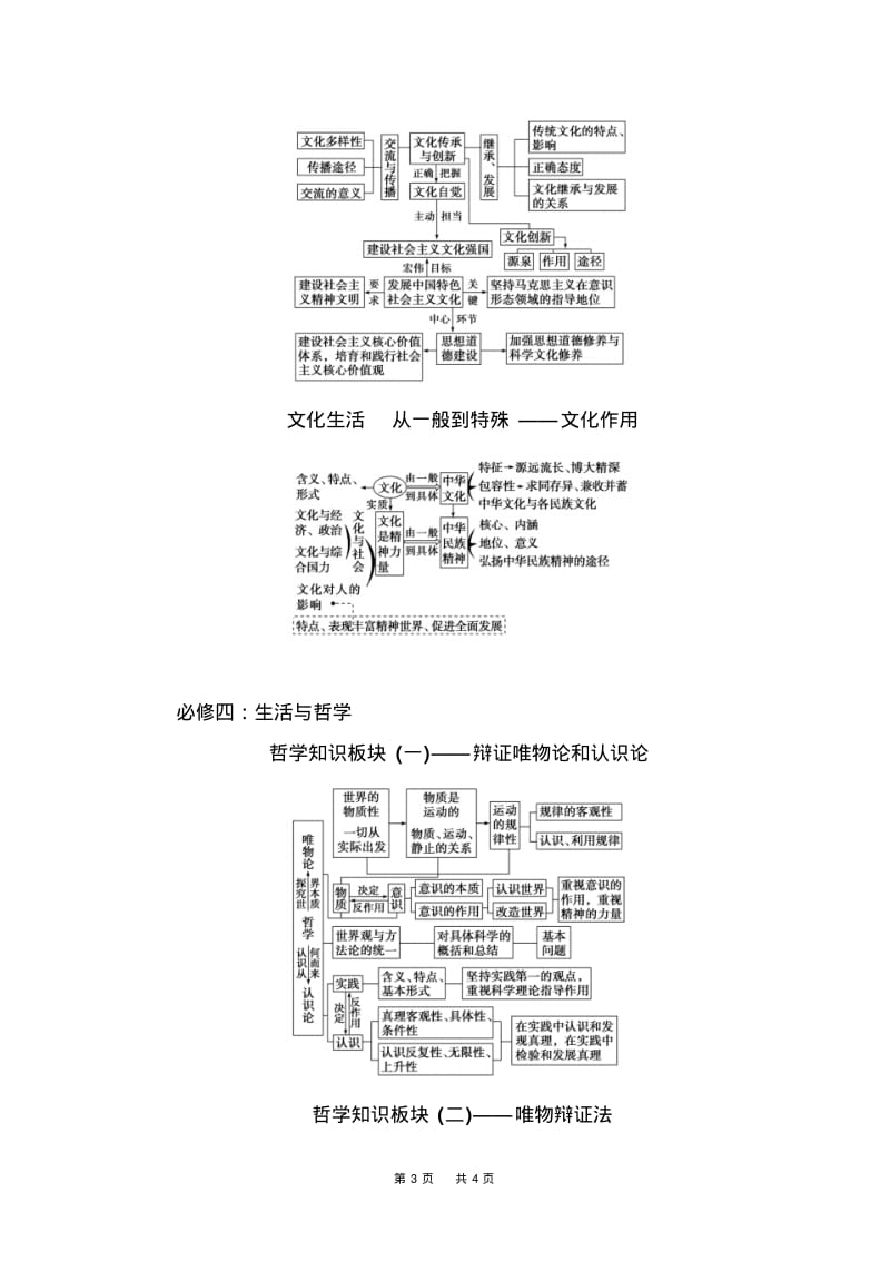 高考总复习政治练习：附录：思维导图线索构建.pdf_第3页