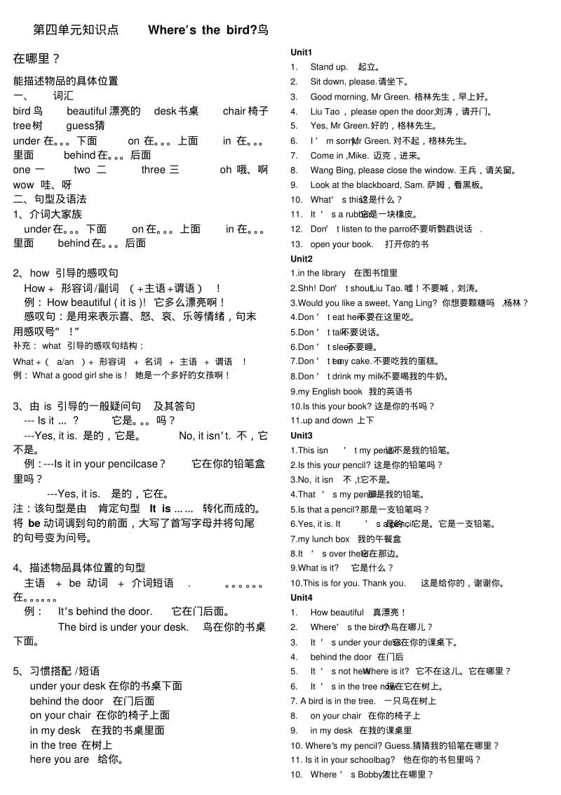 苏教版译林3B复习汇总-最全.pdf_第2页