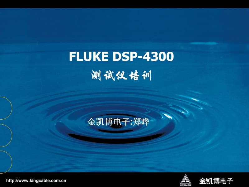 Fluke_DSP4300测试仪培训.ppt_第1页