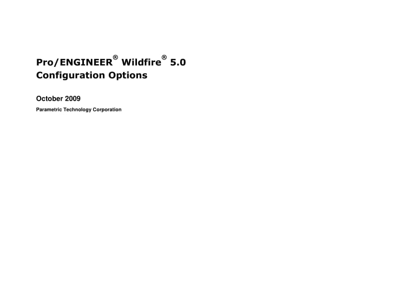 Pro ENGINEER Wildfire 5.0 Configuration Options.pdf_第1页