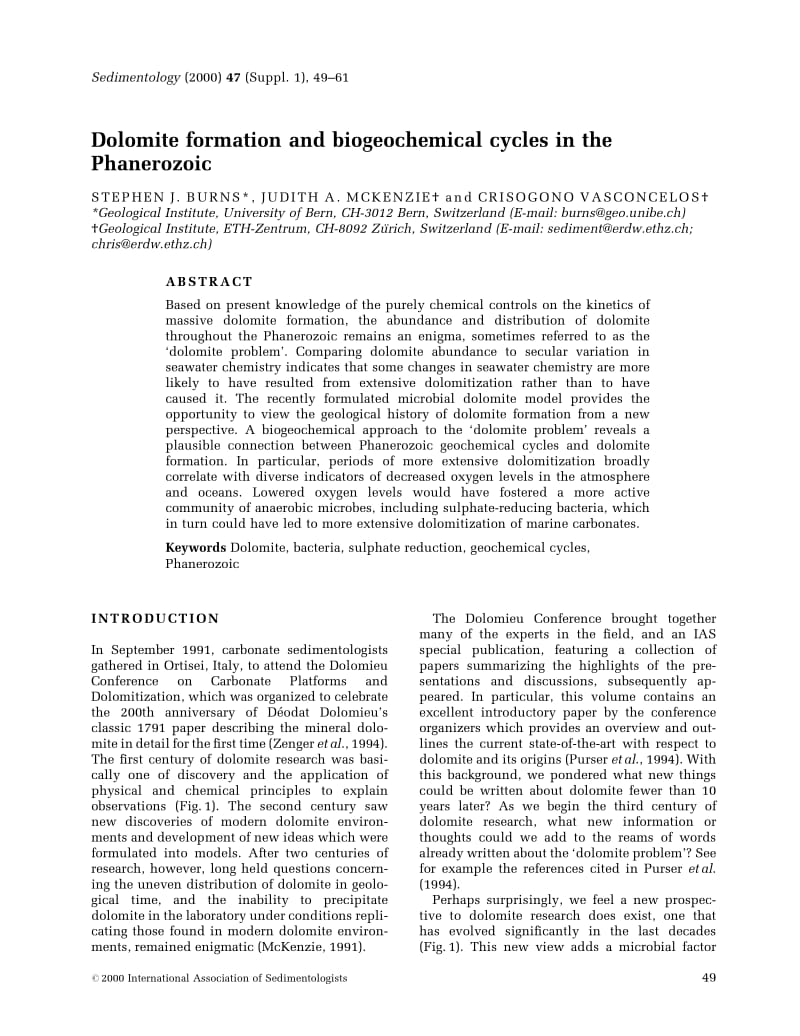 Dolimate__formation_and_biogeochemical_cycles_in_the_Phanerozoic.pdf_第1页