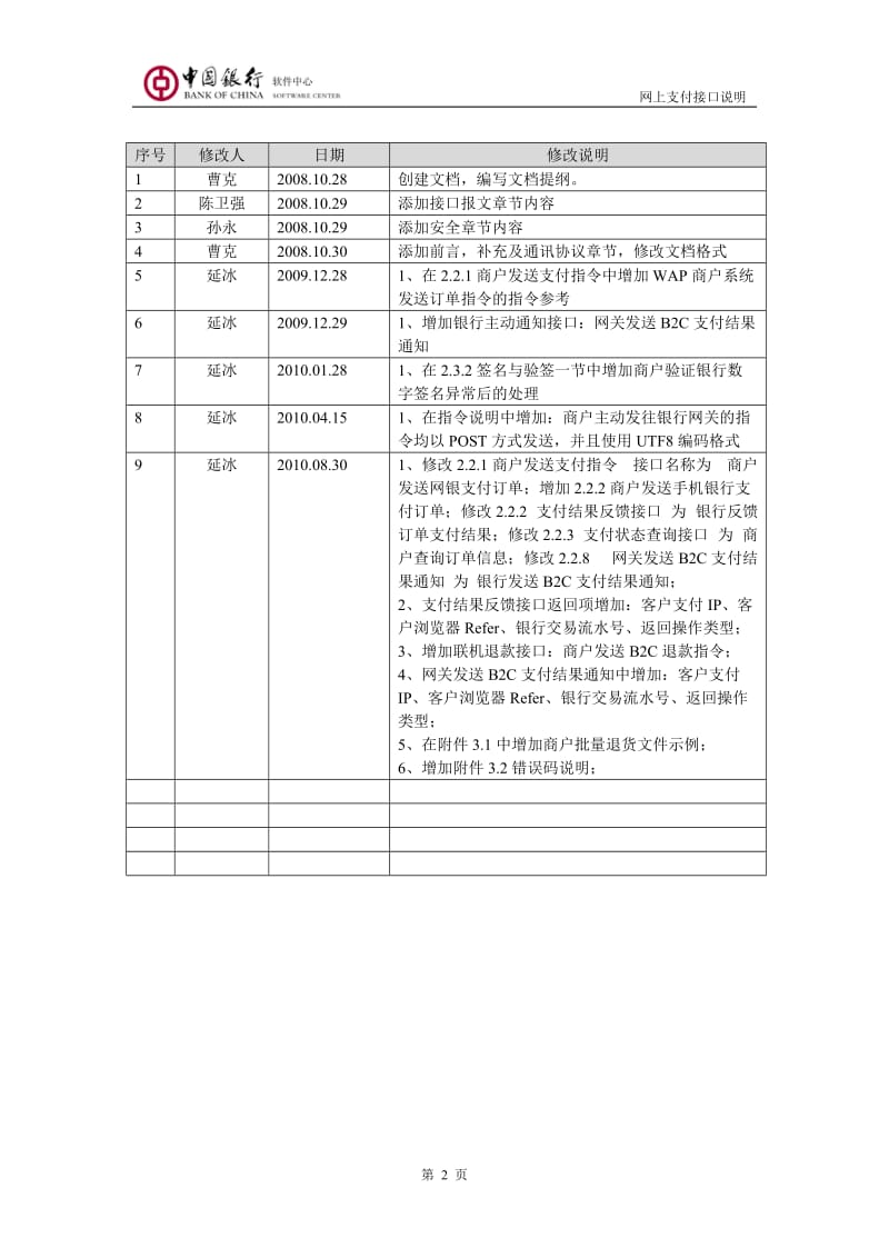 中国银行网上支付B2C商户端接口说明.doc_第2页