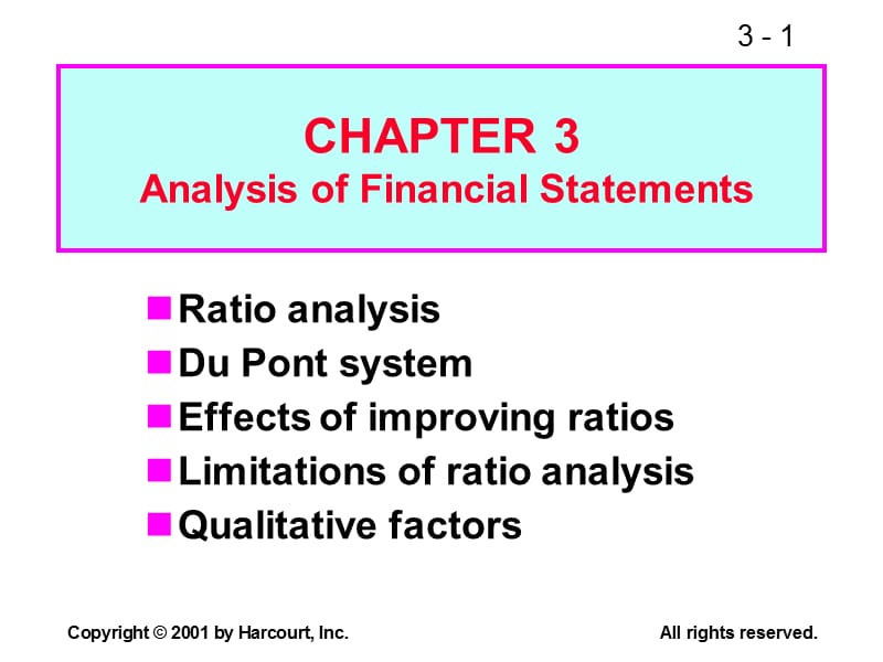 Fundamentals of Financial Management-CHAPTER 3 Analysis of Financial Statements.ppt_第1页