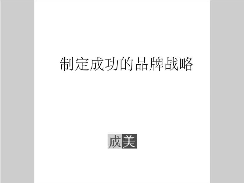 制定成功的品牌战略.ppt_第1页