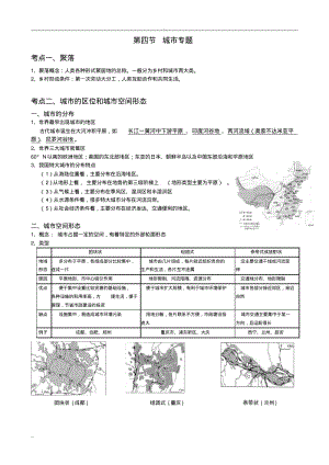 高考地理复习知识点—城市城市化专题精品.pdf