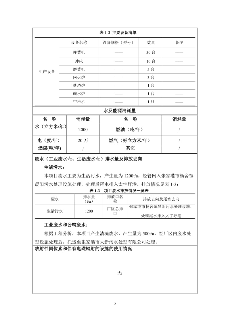 环境影响评价全本公示，简介：张家港市弹簧厂（普通合伙）弹簧生产项目全本公示环评公众参与1667.doc_第2页