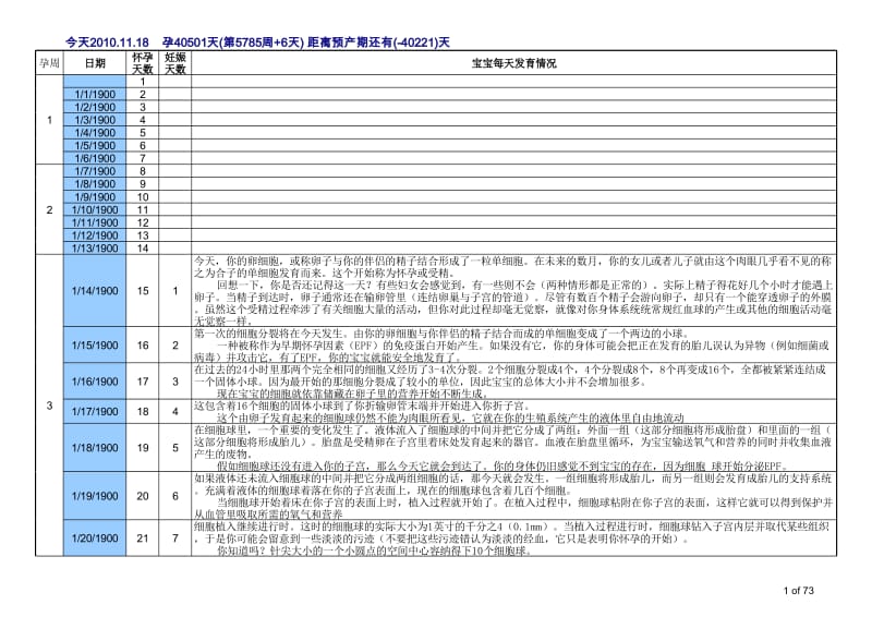 怀孕跟踪宝典.xls_第1页