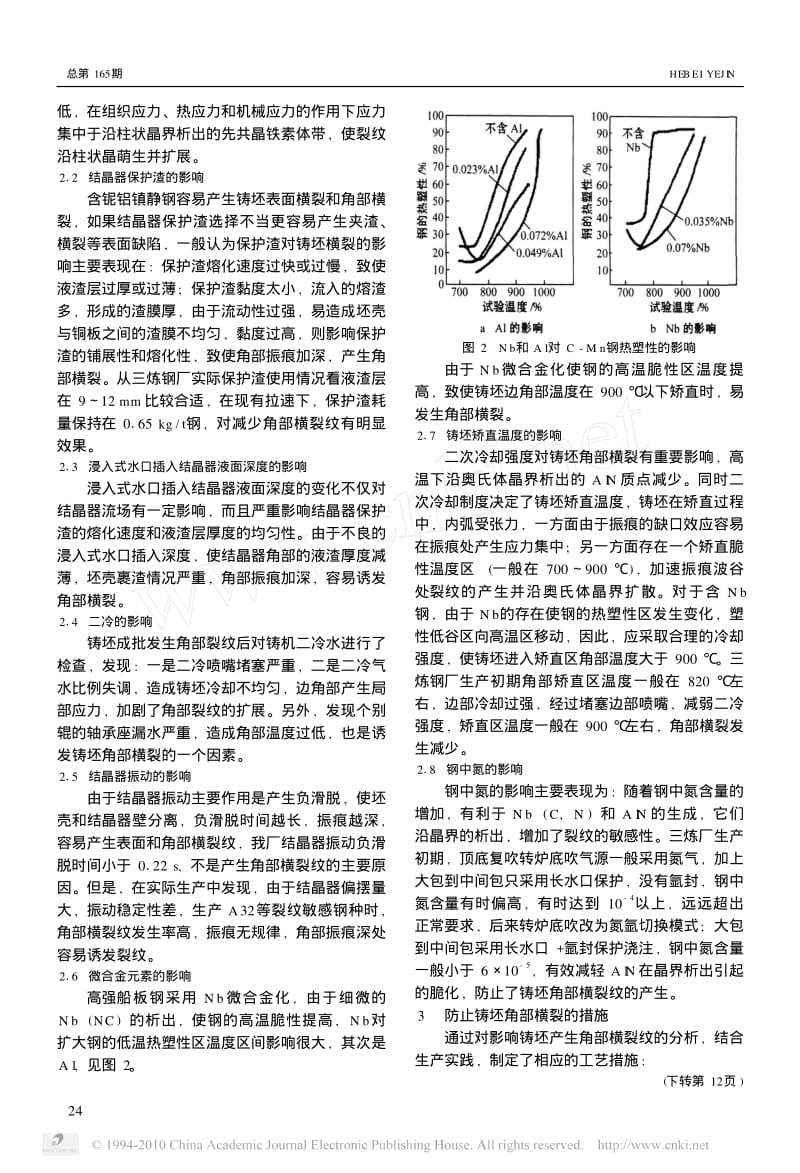 连铸厚板坯角部横裂纹的成因与预防对策.pdf_第2页