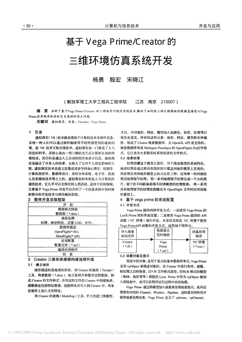 基于VegaPrime_Creator的三维环境仿真系统开发.pdf_第1页