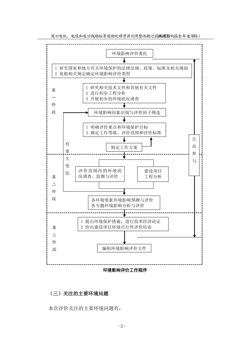 环境影响评价报告全本公示，简介：废旧电机、电缆和废旧线路板等废物处理资源利用整体搬迁技改项目环境影响报告书9279.doc.doc_第3页