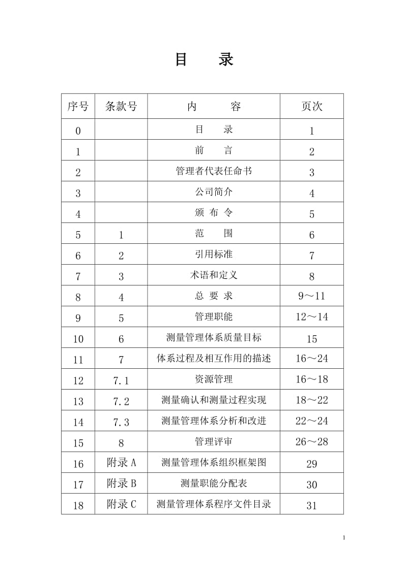 测量管理体系管理手册..doc_第2页