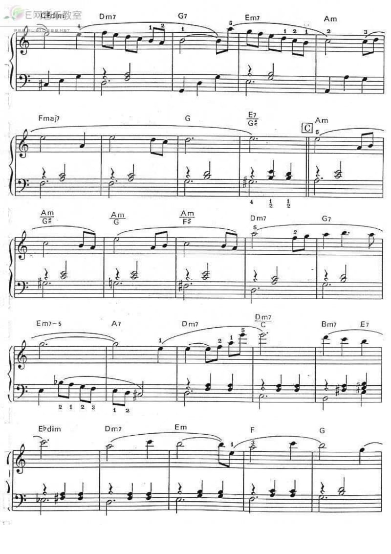 Machi No Yoru-久石让 (钢琴谱+和弦).pdf_第2页