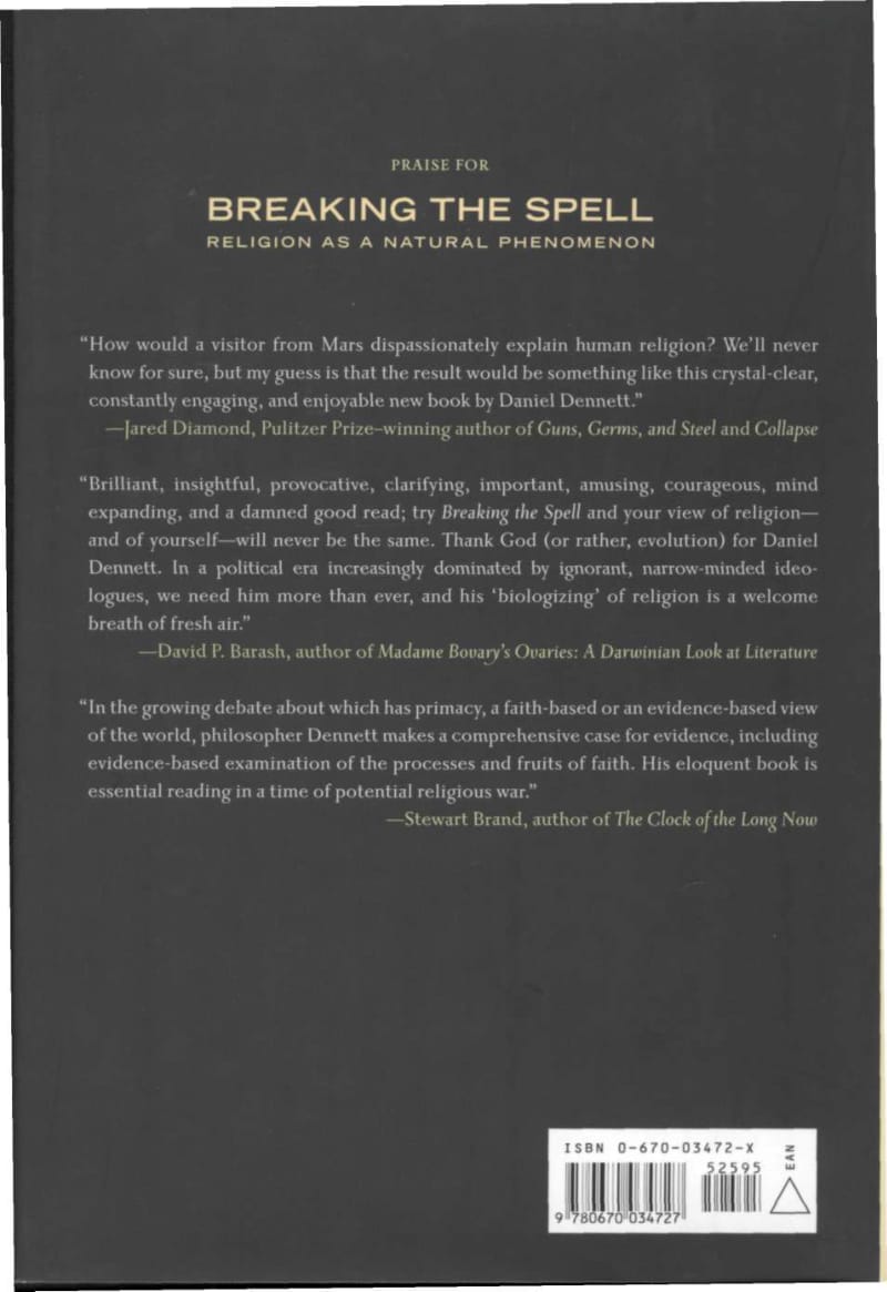 Daniel C. Dennett - Breaking the Spell - Religion as a Natural Phenomenon.pdf_第2页
