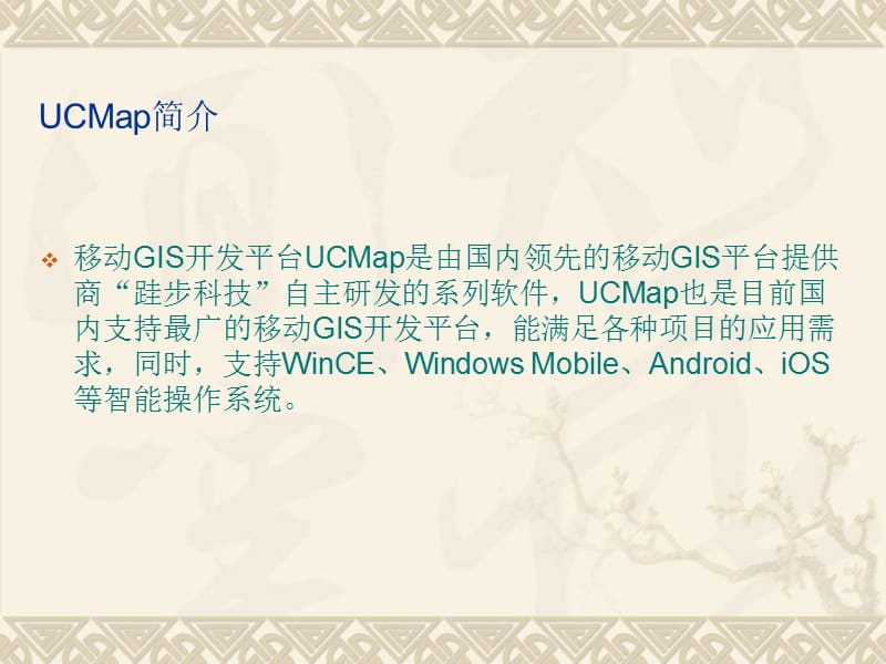 移动GIS开发平台UCMap介绍.ppt_第2页