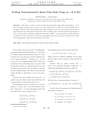 在ILC上用γγ→Z过程检验非对易时空标度.pdf