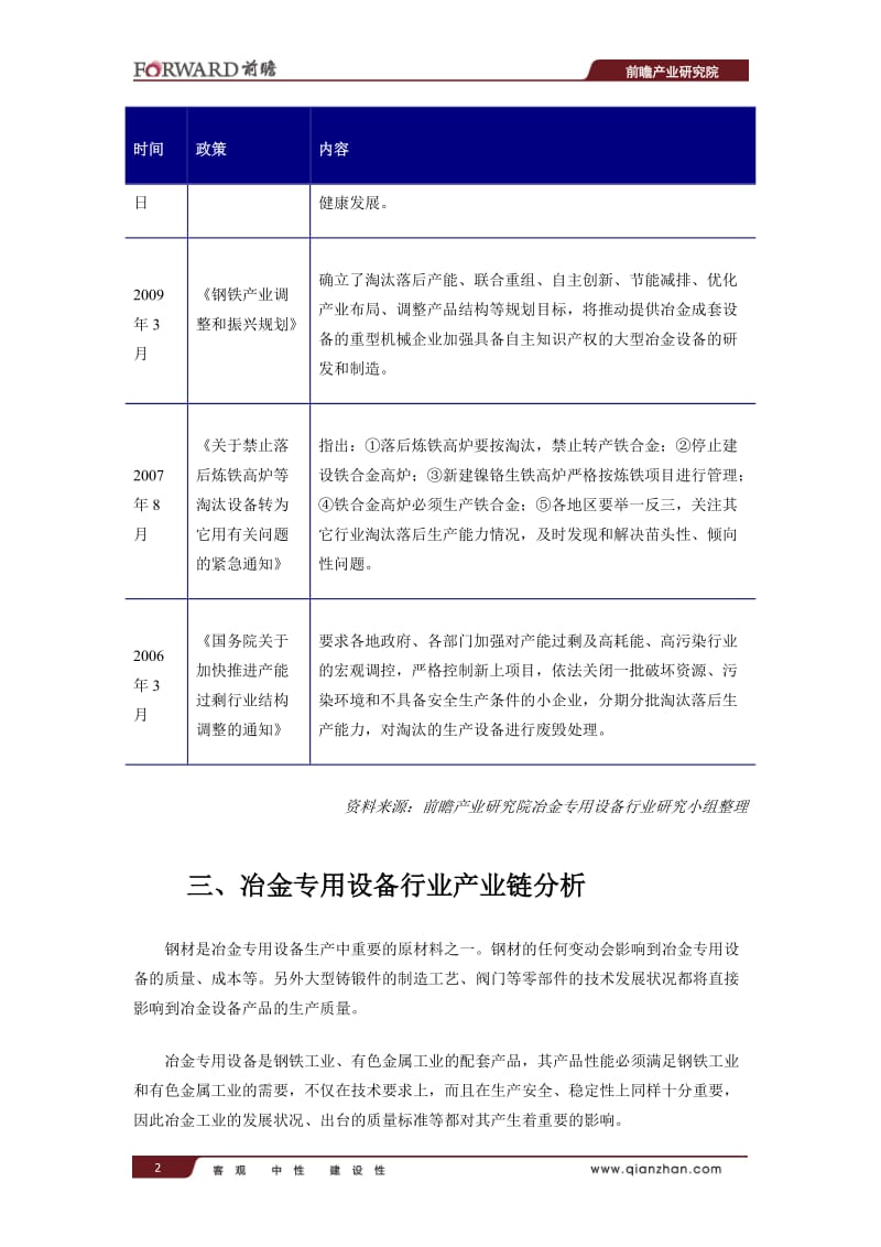 中国冶金专用设备制造行业现状及其前景预测分析.doc_第3页