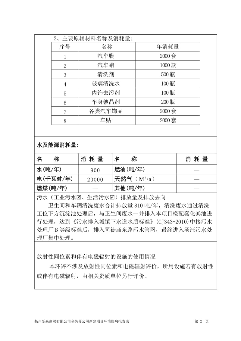 环境影响评价报告全本公示，简介：网站首页 政府公开 政策法规 环境标准 规划计划 环境执法 环境宣传 办事指南 网上投诉 在线调查 CopyRight 　扬州市邗2.doc_第3页