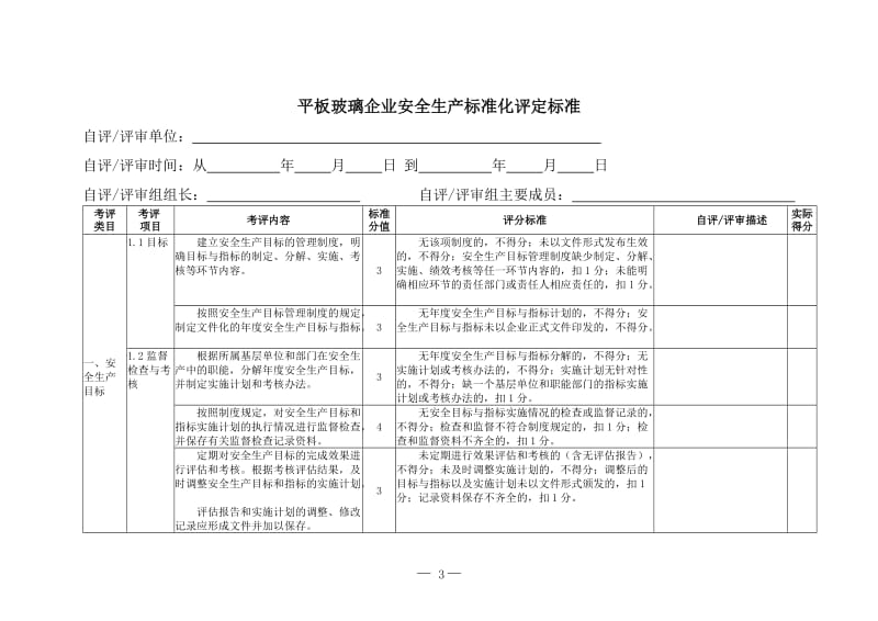 平板玻璃企业安全生产标准化评定标准.doc_第3页