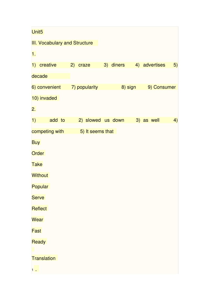 新时代交互英语读写译1_第5单元答案.pdf_第1页