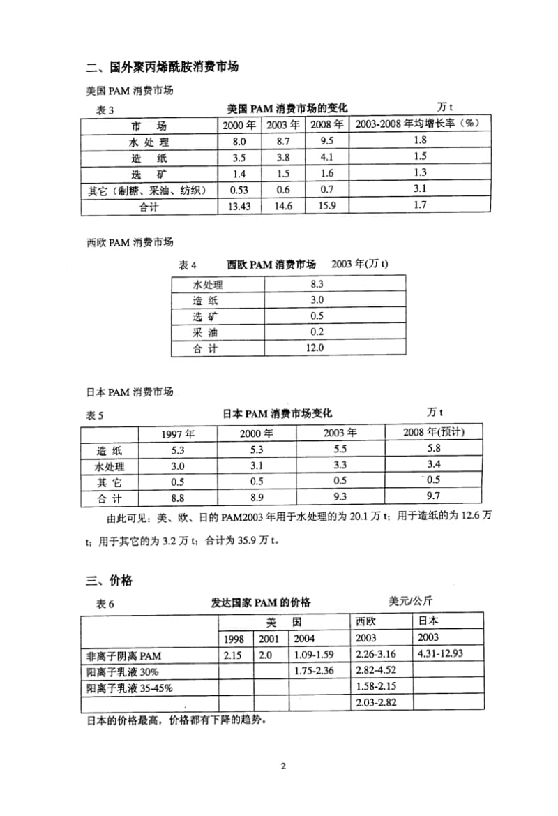 国外聚丙烯酰胺的国内外市场发展状况.pdf_第2页