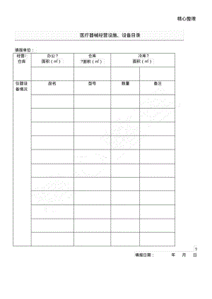 医疗器械经营设施.设备目录doc.pdf