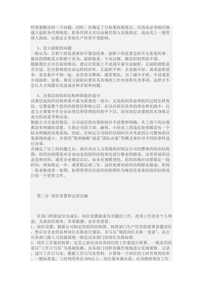 公司人力资源规划与执行报告.doc_第2页