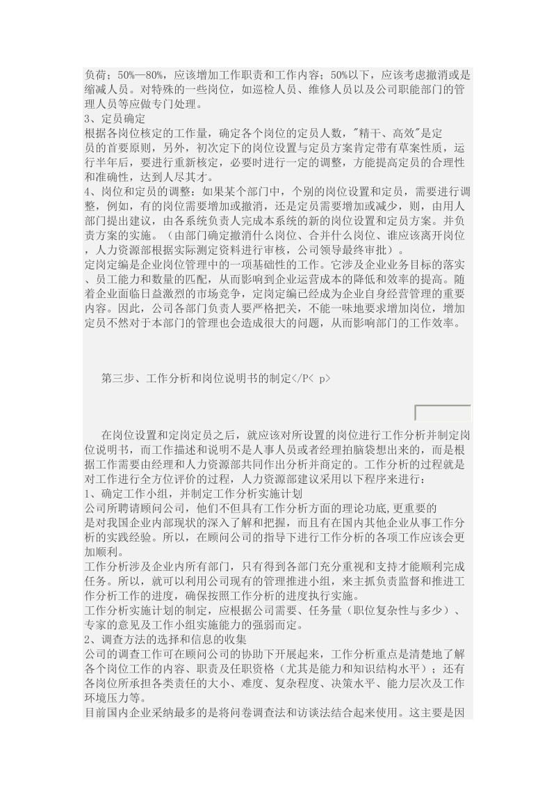 公司人力资源规划与执行报告.doc_第3页