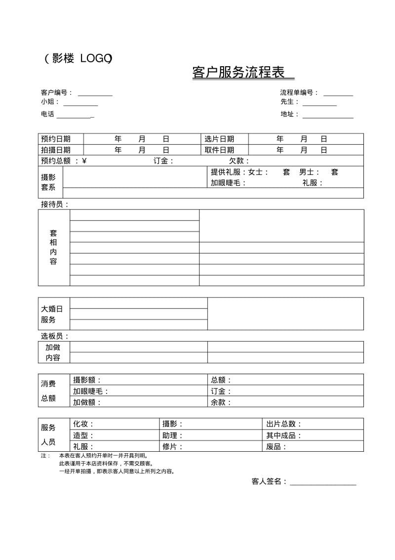 婚纱摄影流程表..pdf_第2页