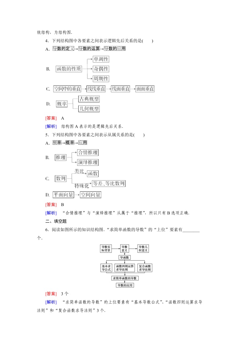 最新 人教版数学高中选修1-2 4.2练习题.doc_第2页