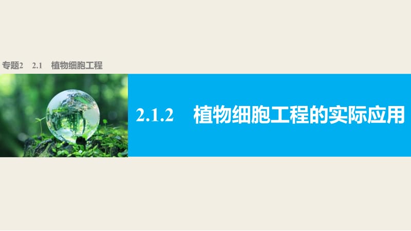 2019-2020学年高二生物人教版选修3课件：专题2 基因工程 2.1.2 .pdf_第1页