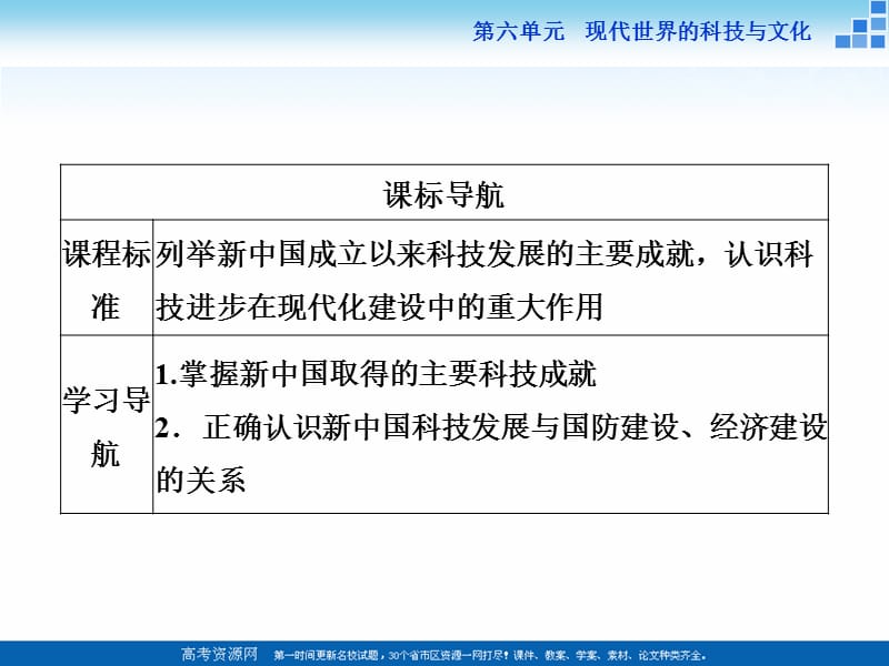 2019-2020学年高中历史岳麓版必修3 第27课 新中国的科技成就 课件（28张） .ppt_第3页