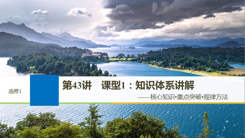 2019届高考一轮复习备考资料之历史人教版课件：选修1 第43讲 .pptx_第1页