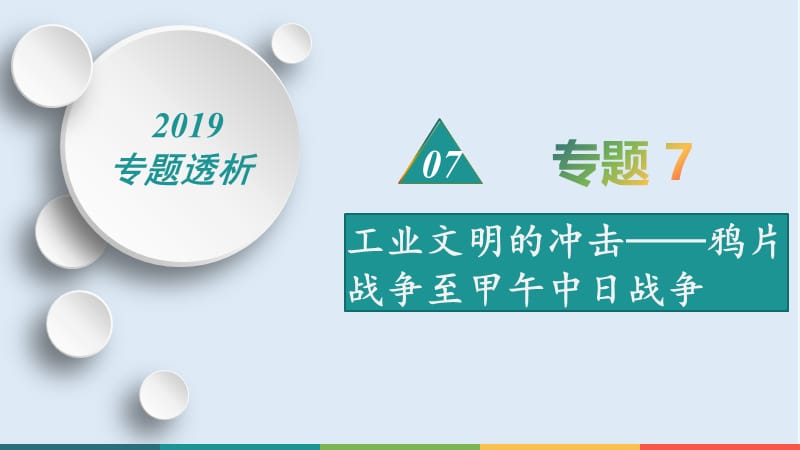 2019届历史二轮热点重点难点透析：专题7 工业文明的冲击——鸦片战争至甲午中日战争 微专题1 西方列强侵华与中国人民的抗争.pptx_第1页