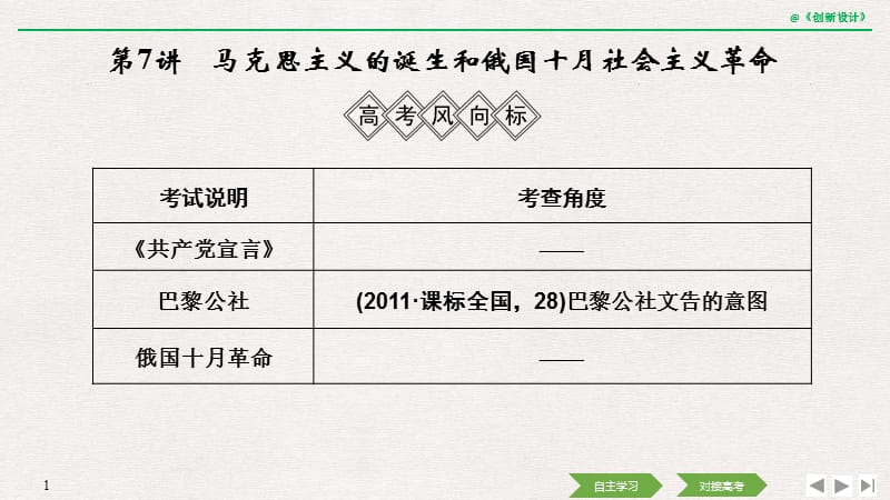 2020届高考历史一轮复习岳麓版课件：第二单元 西方政治文明的演进 第7讲 .pptx_第1页