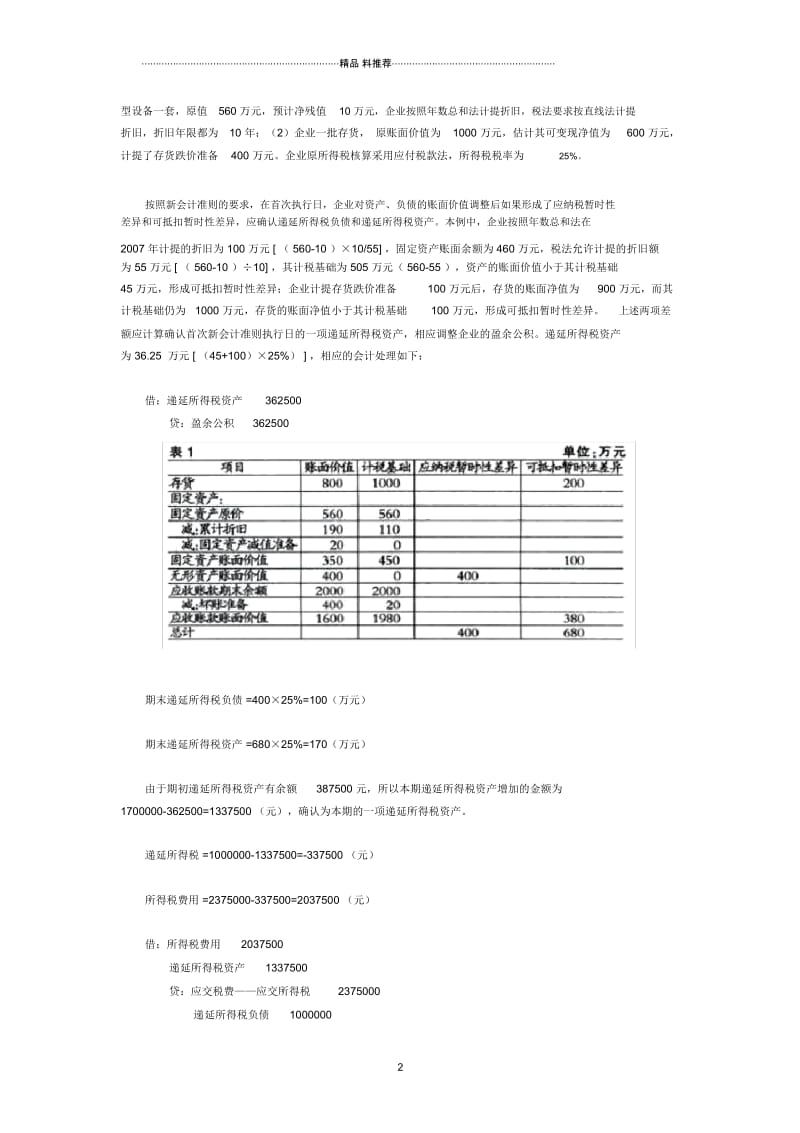 财务管理《资产负债表债务法所得税会计核算》.docx_第2页