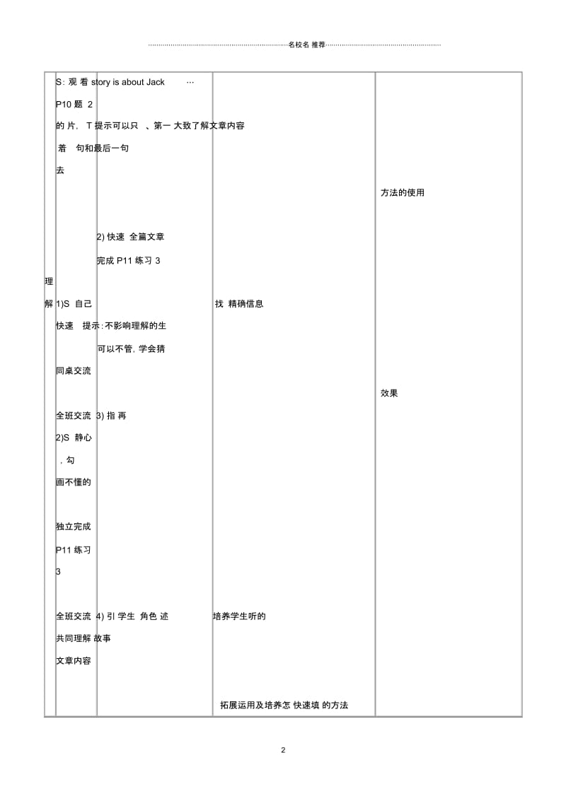 小学五年级英语上册Unit3schoolsportsday(第5课时)名师制作优质教案北师大版.docx_第2页