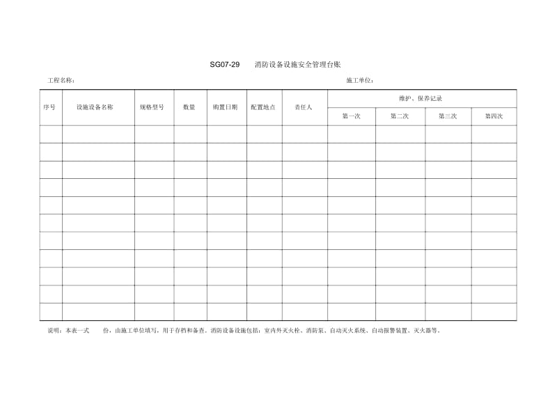 消防设备设施安全管理台账.docx_第1页