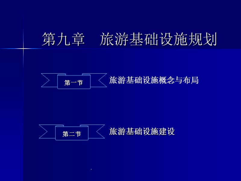 第九章旅游基础设施规划.ppt_第1页