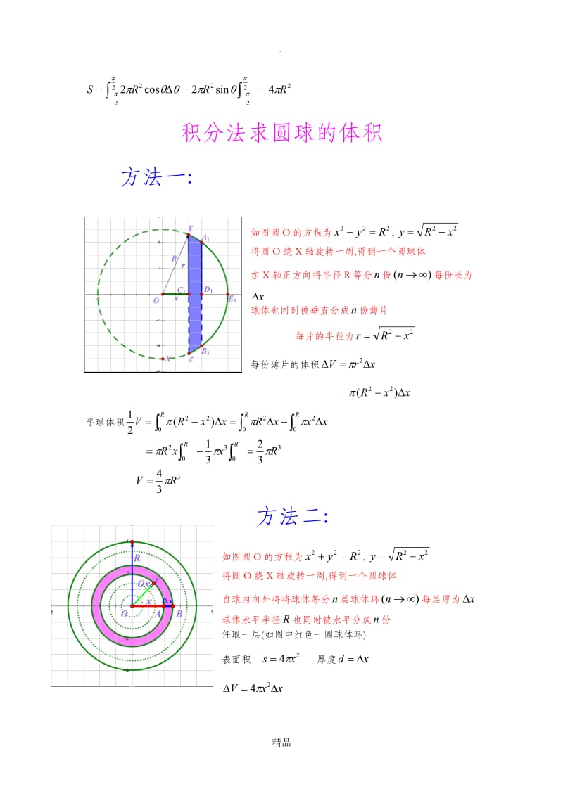 积分求圆球面积和体积.doc_第3页