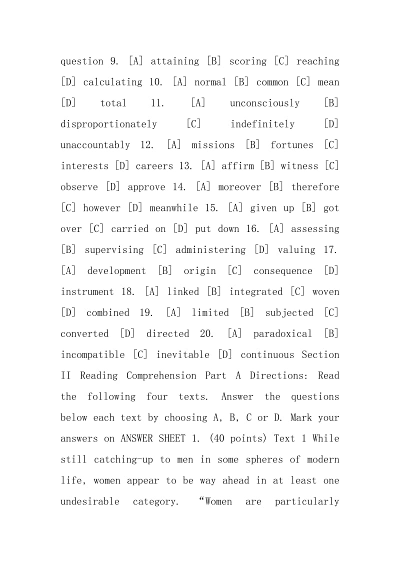 2008年考研英语真题(含答案解析).doc_第3页