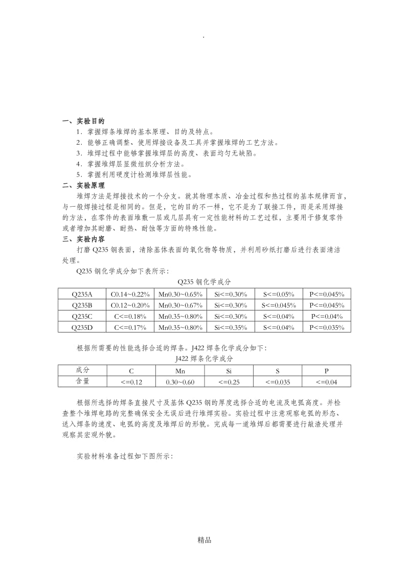 材料制备实验堆焊工艺实验报告.doc_第2页