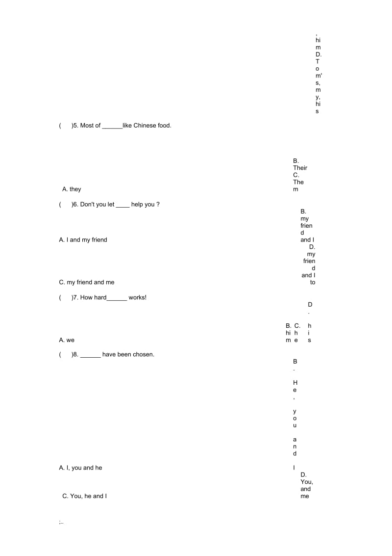 初一英语语法专项训练.docx_第2页