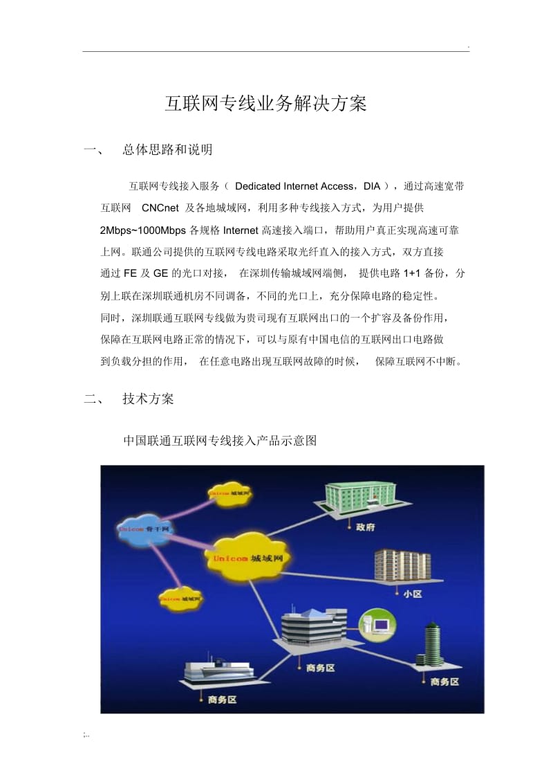 DIA互联网专线方案(DIA).docx_第1页