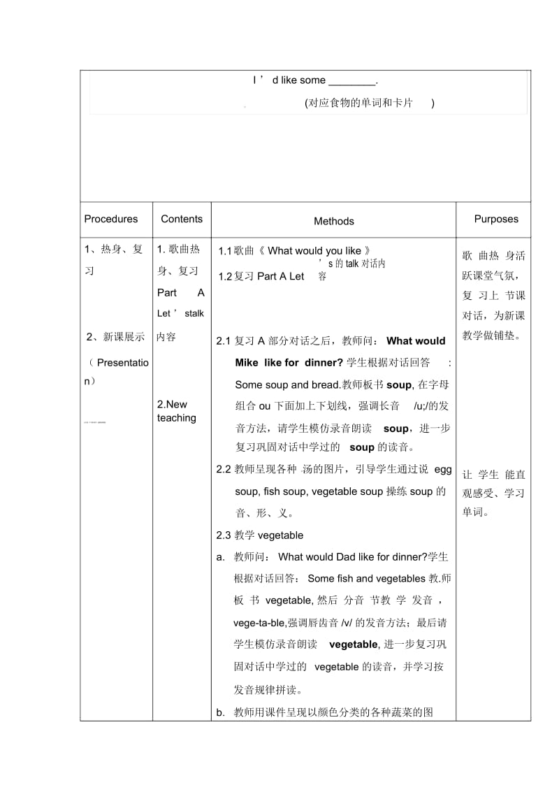 四年级上册英语教案-Unit5ALesson2人教PEP(2014秋).docx_第2页