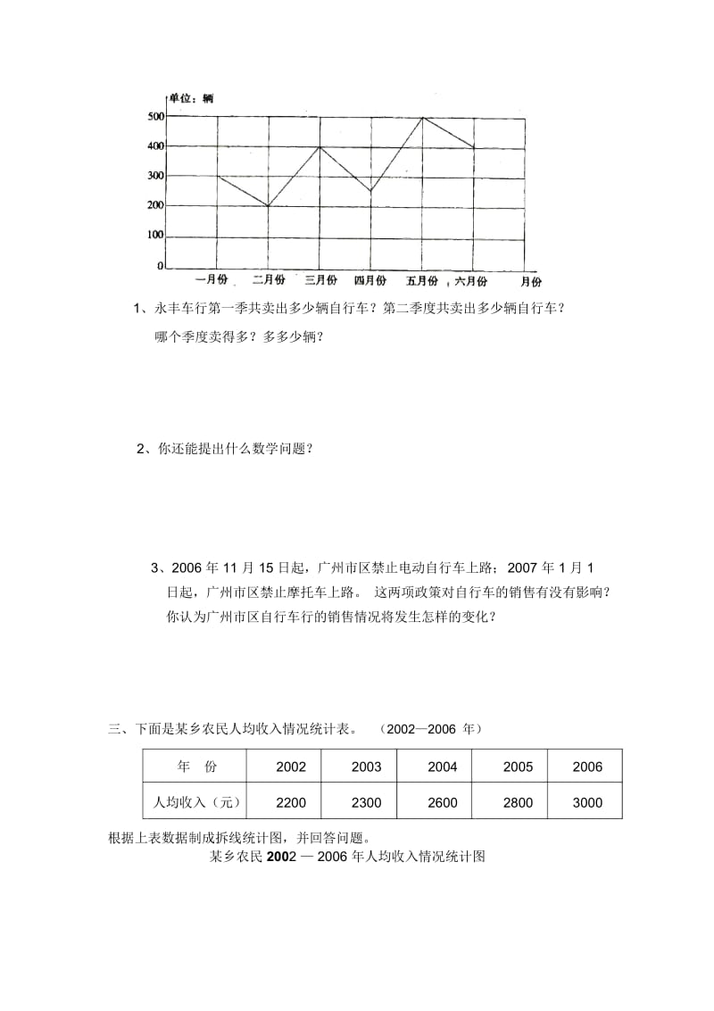 四年级下数学单元测试卷-第7单元13-14人教新课标(无答案).docx_第2页