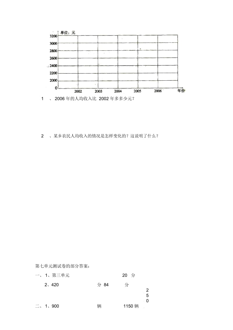 四年级下数学单元测试卷-第7单元13-14人教新课标(无答案).docx_第3页