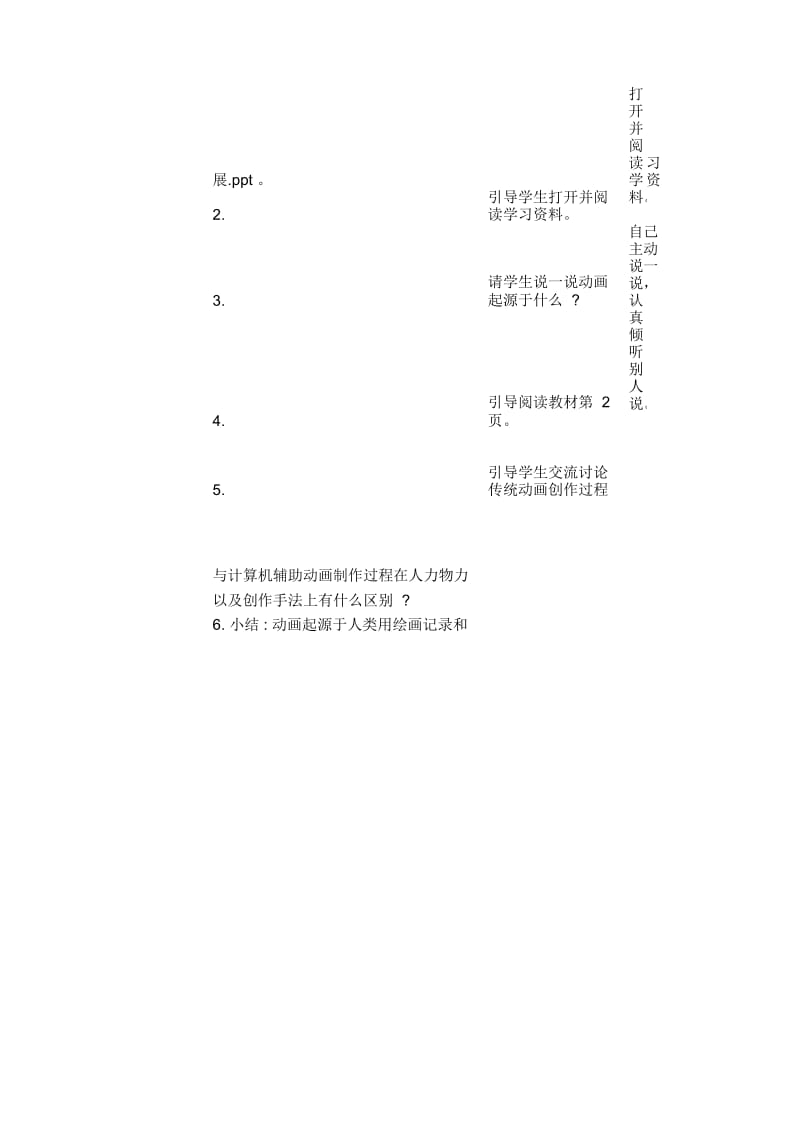 六年级上信息技术教案-动画原理福教版.docx_第2页