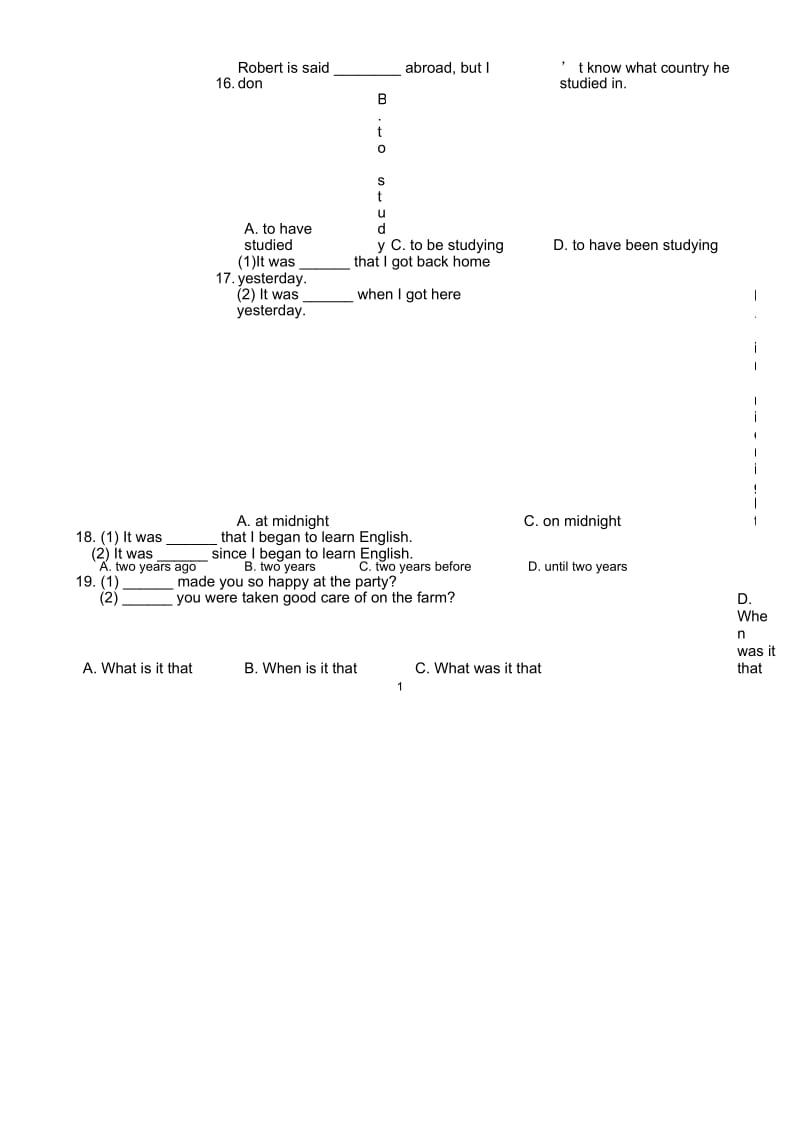 英语it用法比较专项练习100题.docx_第2页