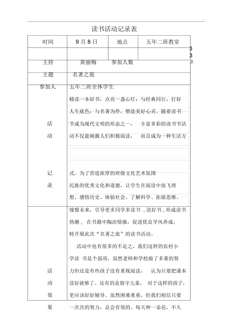 读书活动记录表.docx_第1页